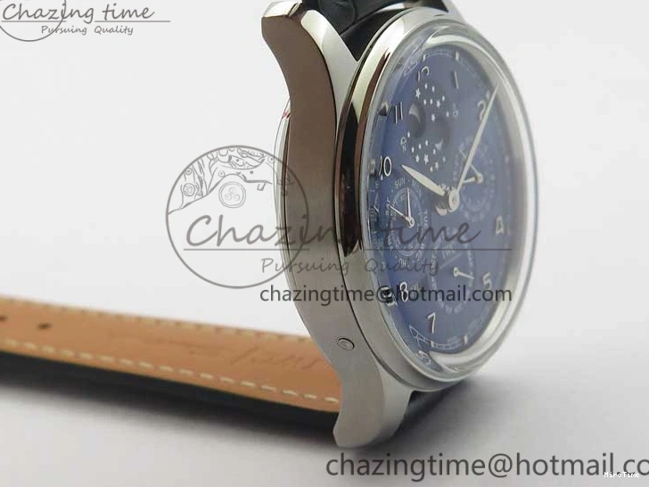 MIROTIME 0228 Portugieser Perpetual Calendar IW503401 V9F 1:1 Best Edition Blue Dial on Black Leather Strap A Contemporary 7114